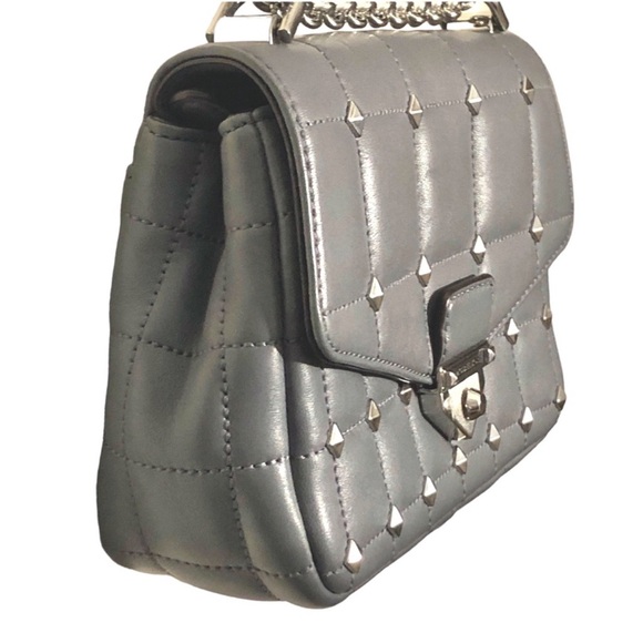 Michael Kors Soho Small Chain Leather Shoulder Bag 30T1S1SL2U - Picture 4 of 14